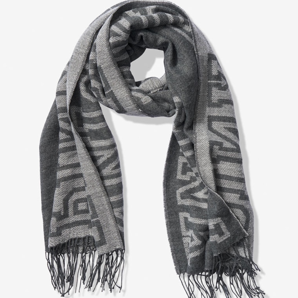 VS PINK Dark & Light Grey Blanket Scarf